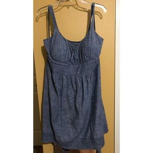 Plus Size Faux Denim Dress